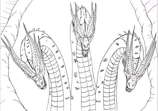 Find The Best King Ghidorah Coloring Pages On Gbcoloring Free