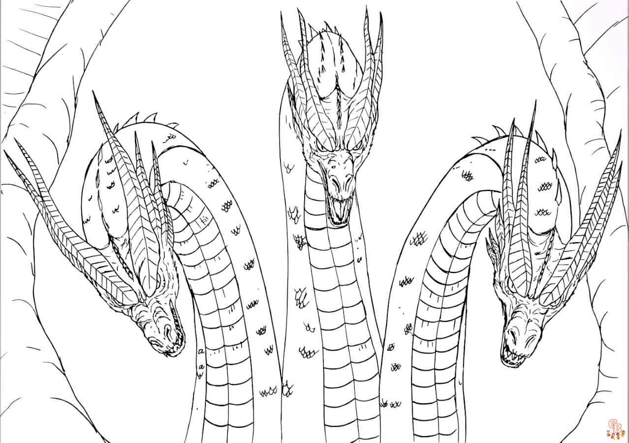 King Ghidorah Coloring Pages 2