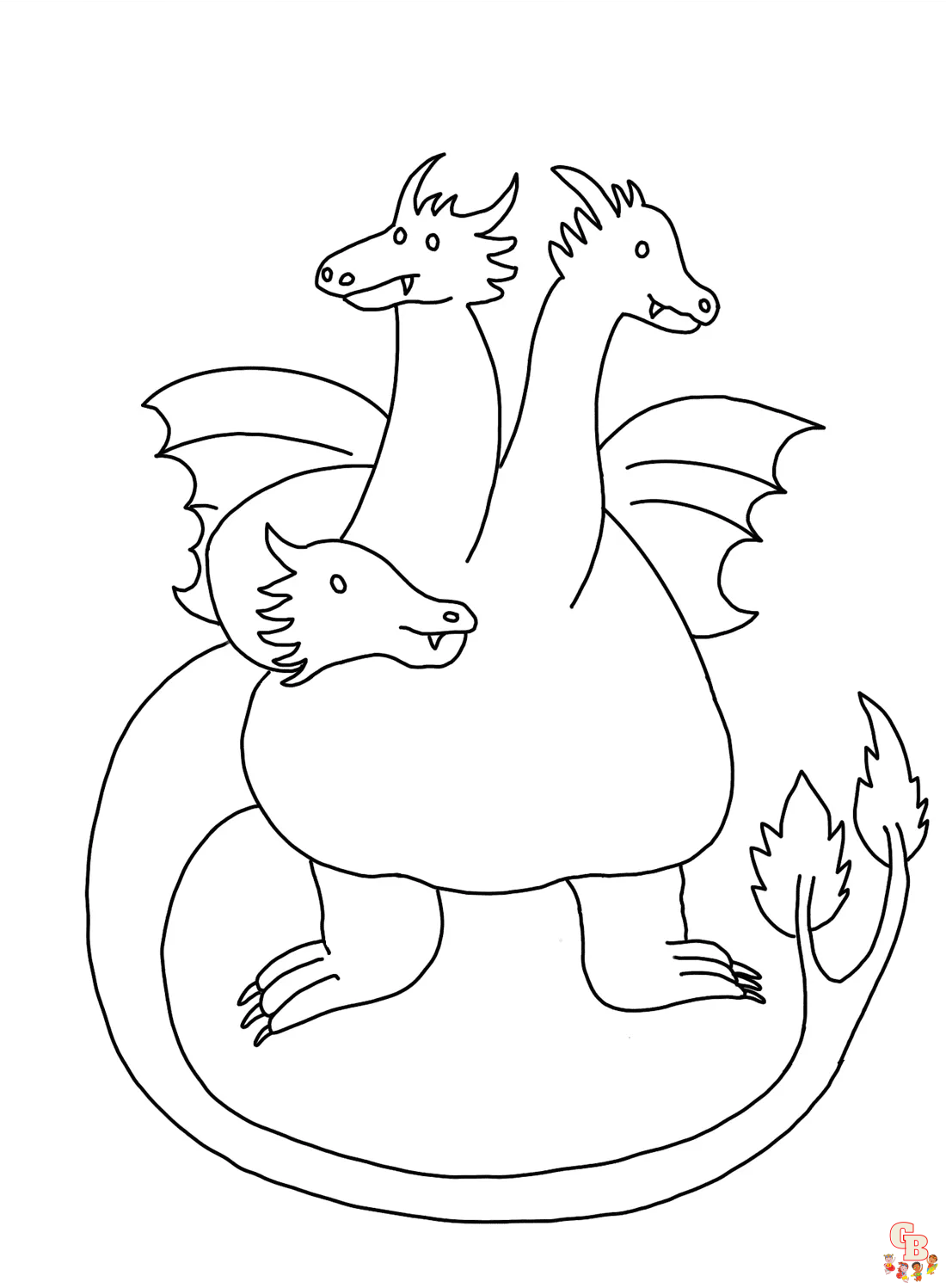 King Ghidorah Coloring Pages 3
