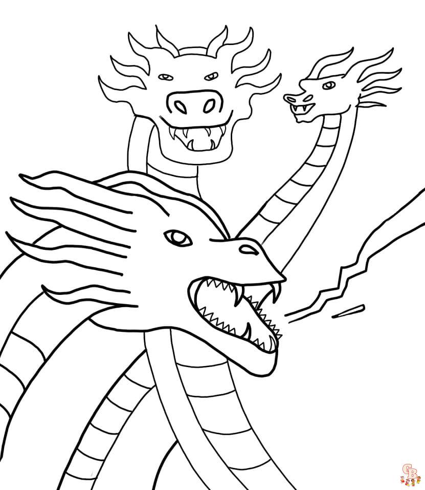 King Ghidorah Coloring Pages 4