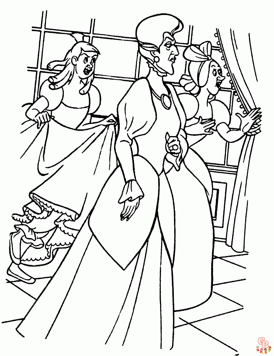 Lady Tremaine from Cinderella Coloring Pages
