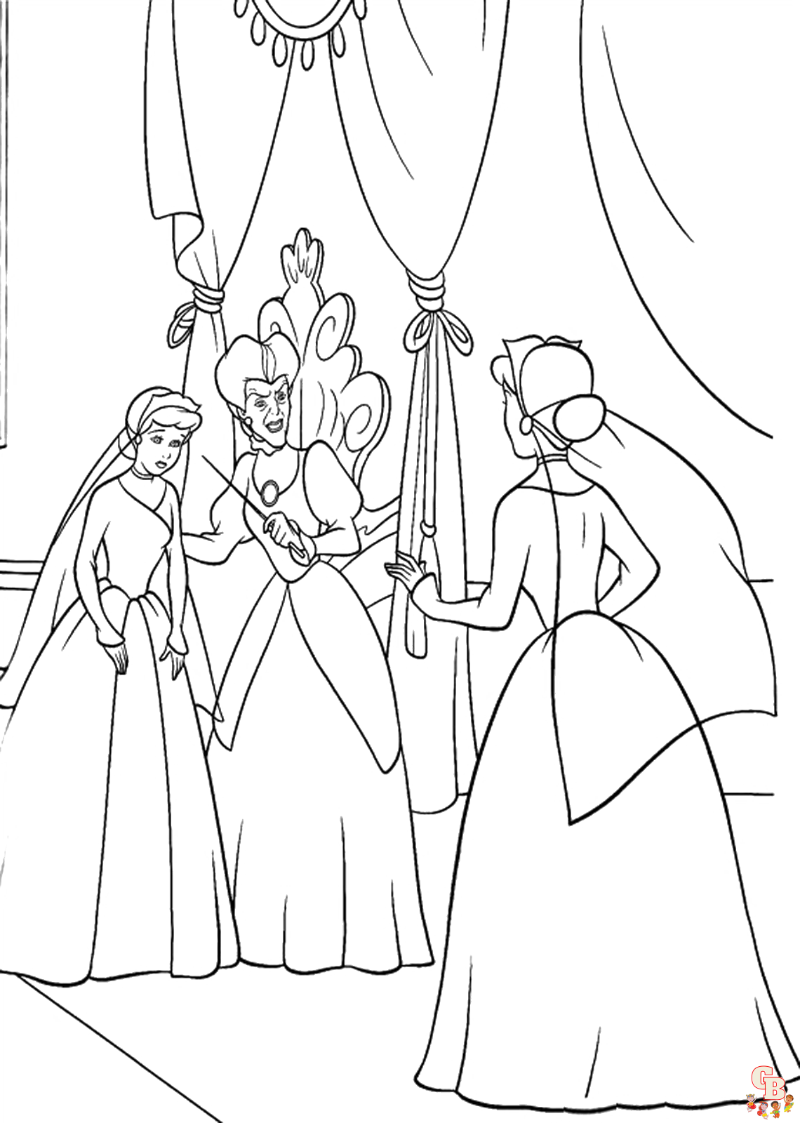 Lady Tremaine from Cinderella Coloring Pages