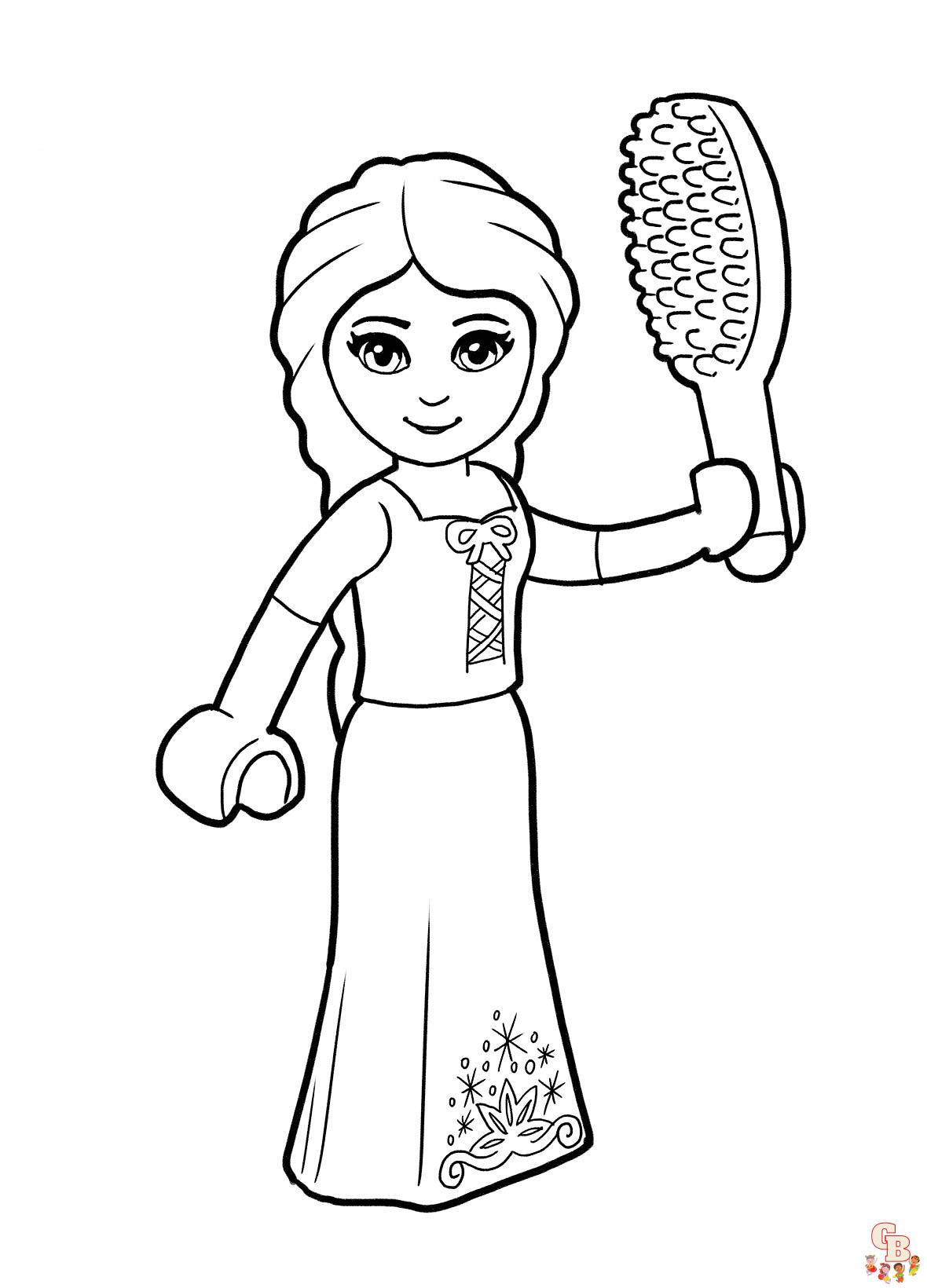 Lego Princess Coloring Pages 1