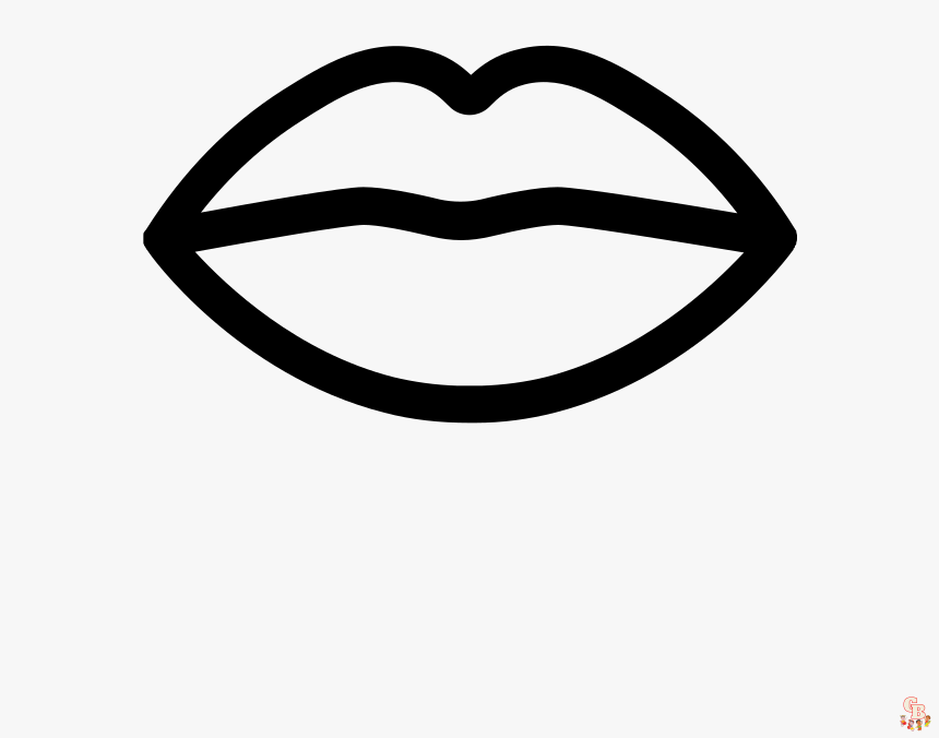 Lips Coloring Pages 2