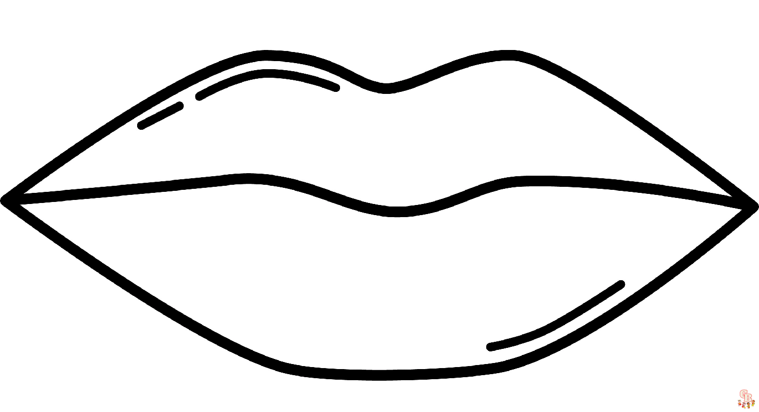 Lips Coloring Pages 4