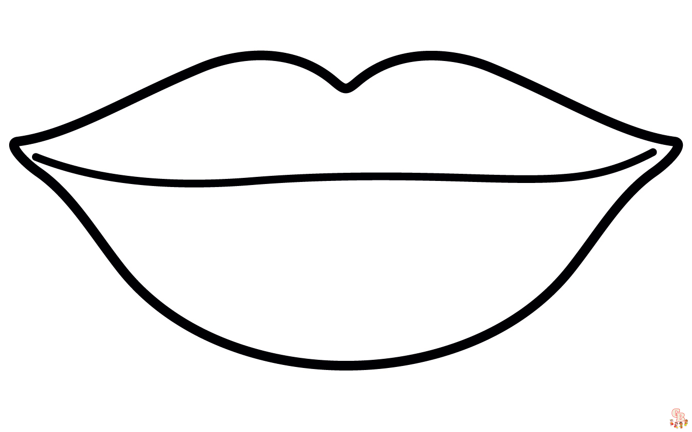 Lips Coloring Pages 5