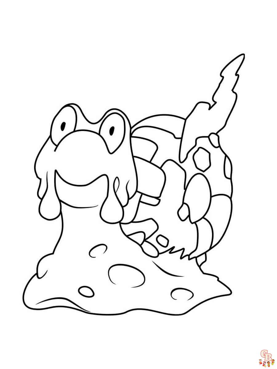 Magcargo Coloring Pages 3