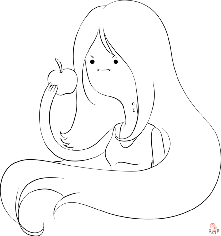 Marceline The Vampire Queen Coloring Pages 2