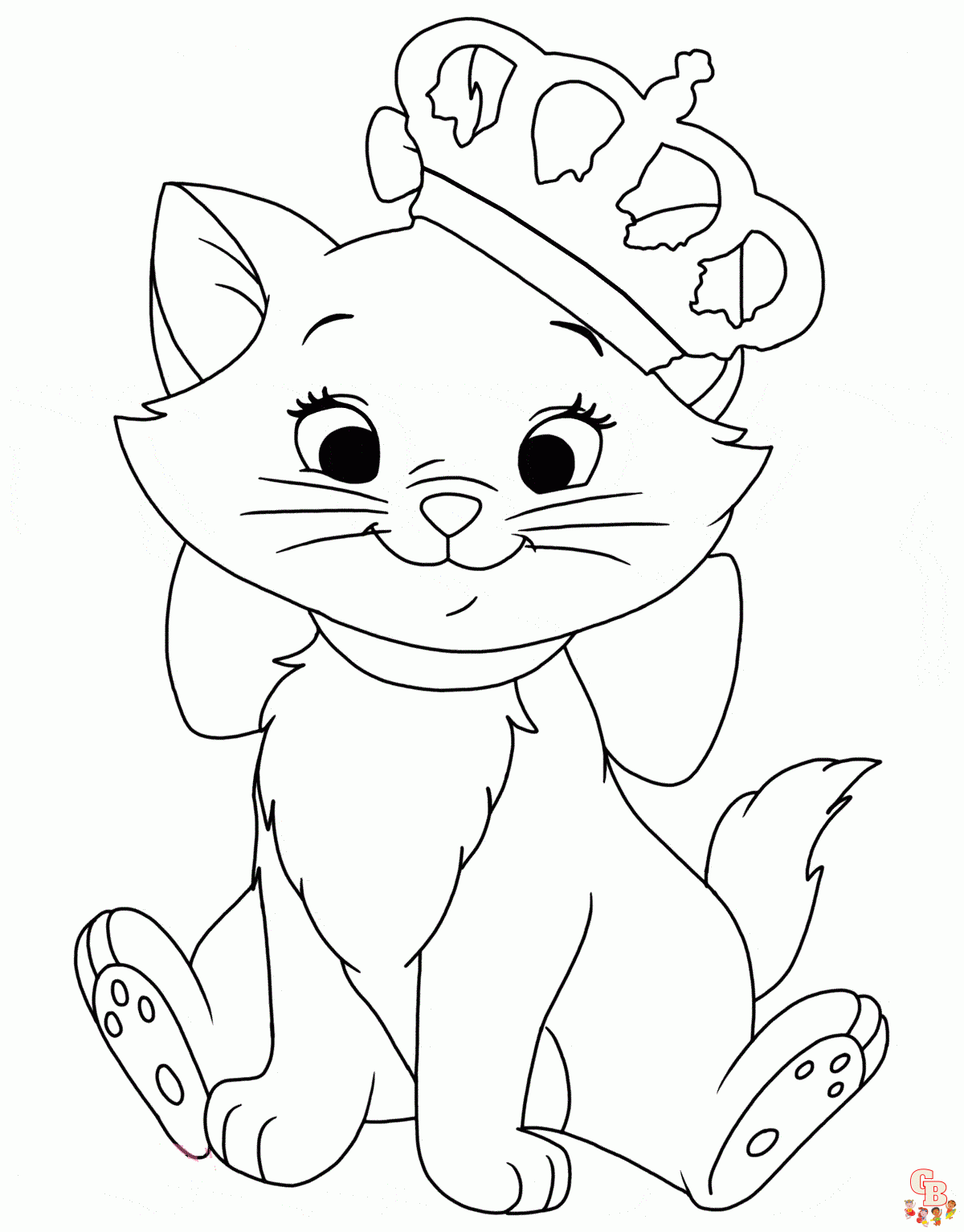 Brinde Gata Marie  Marie cat, Disney drawings, Cat coloring page