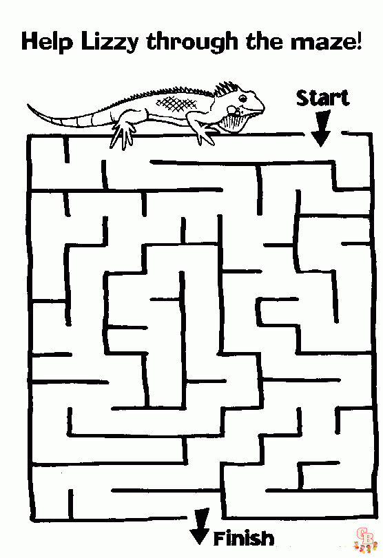Maze Coloring Pages 2