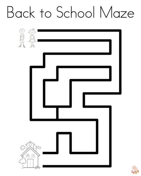 Maze Coloring Pages 4