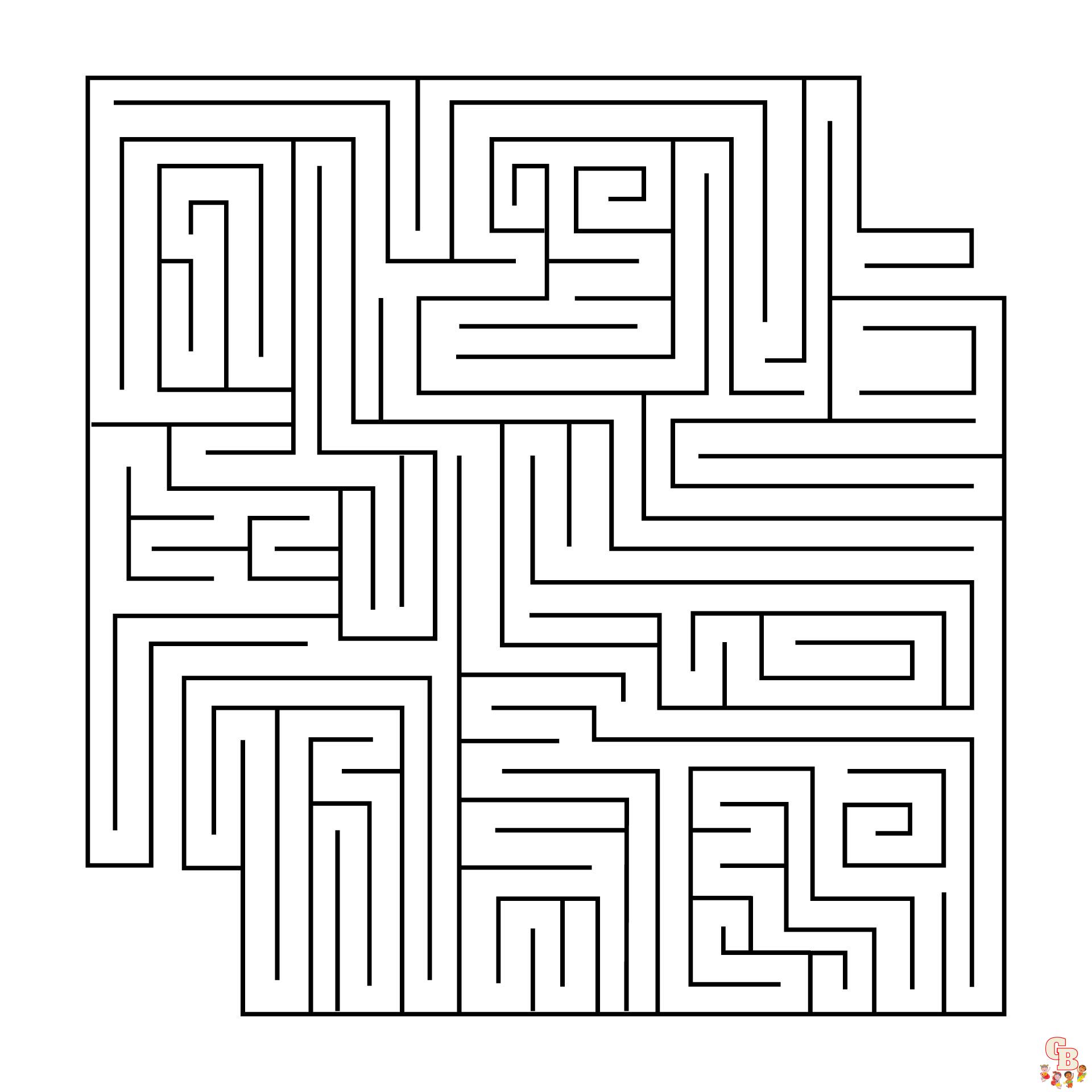 Maze Coloring Pages 7
