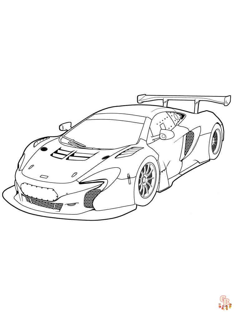 McLaren Coloring Pages 4