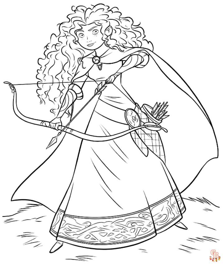 Merida Archery Coloring Pages
