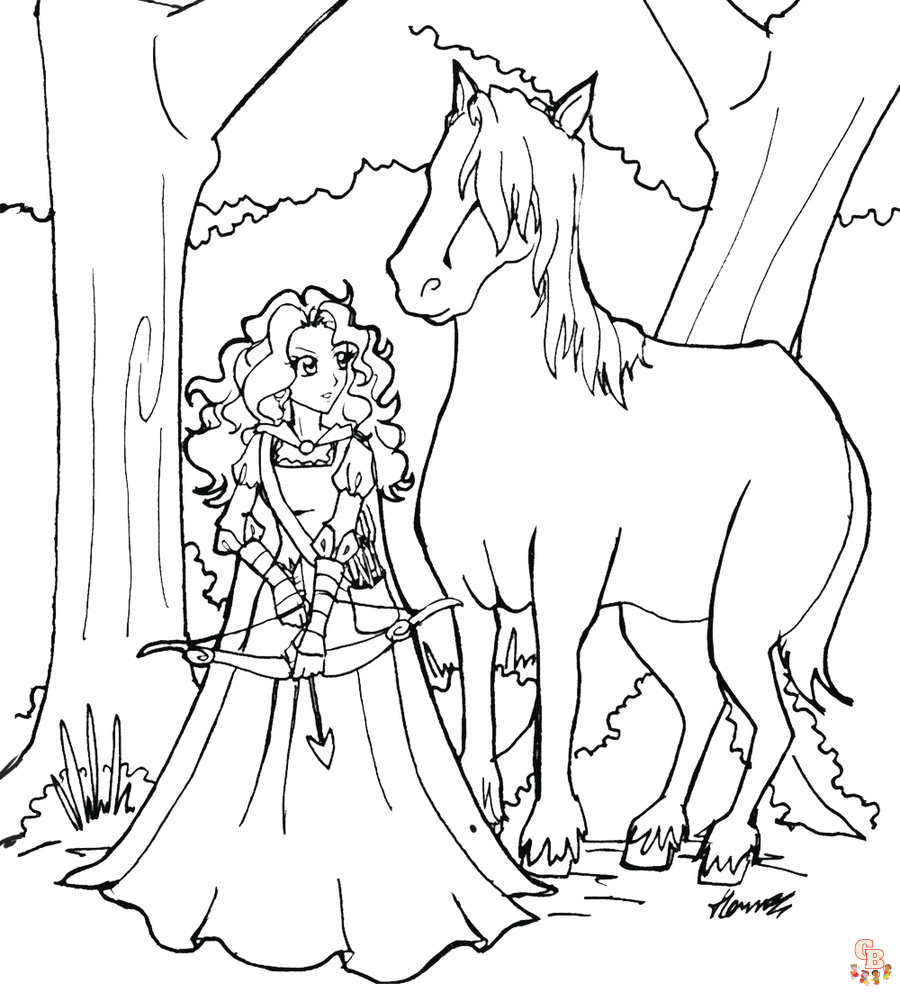 disney princess coloring pages brave
