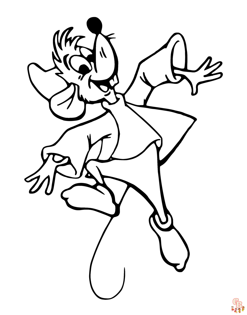 Mice from Cinderella Coloring Pages