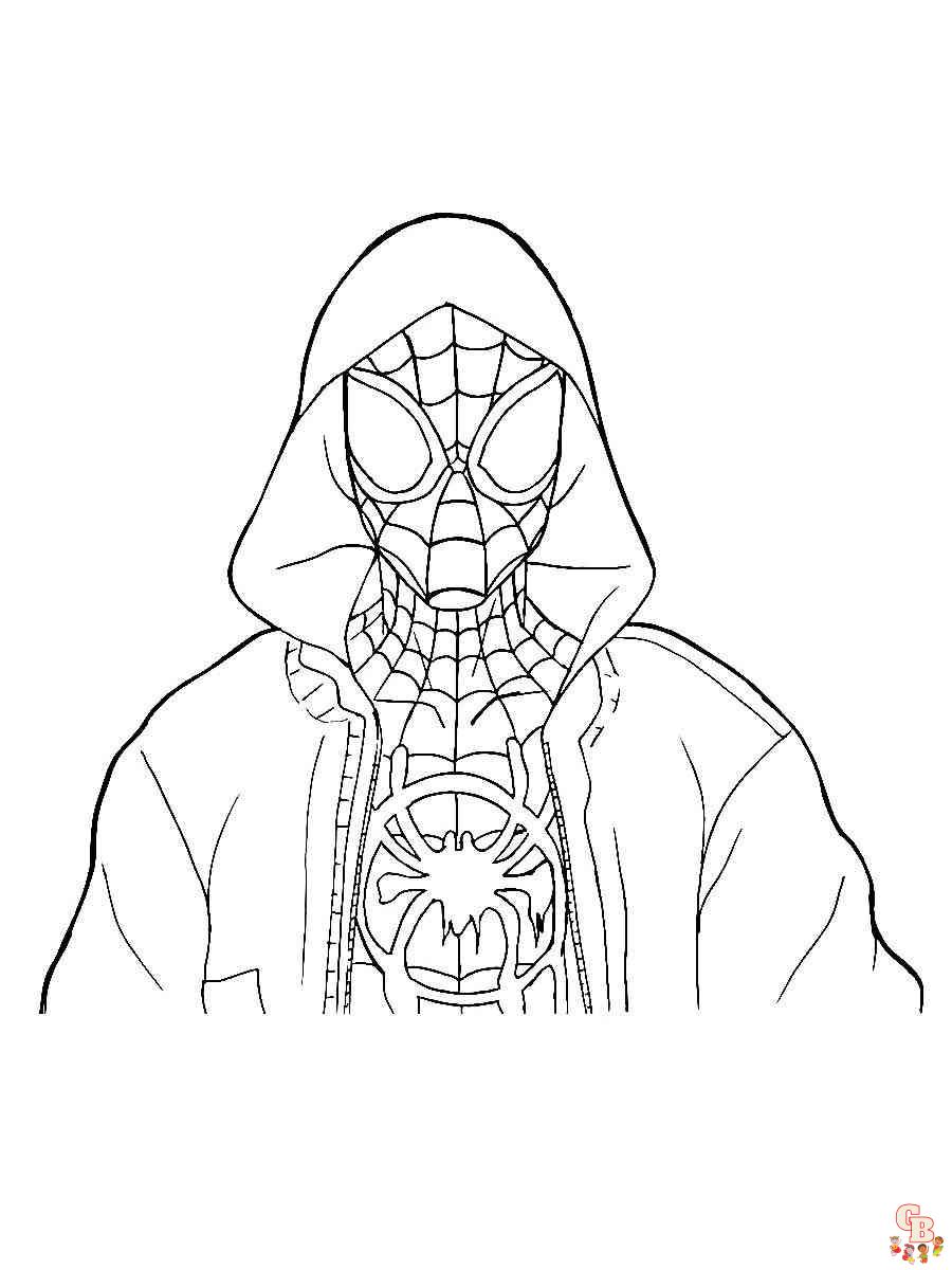 Miles Morales Coloring Pages 2