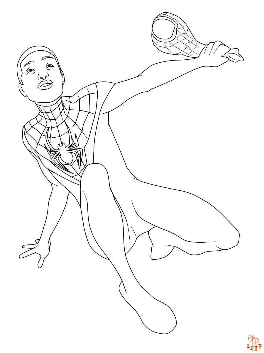Miles Morales Coloring Pages 3