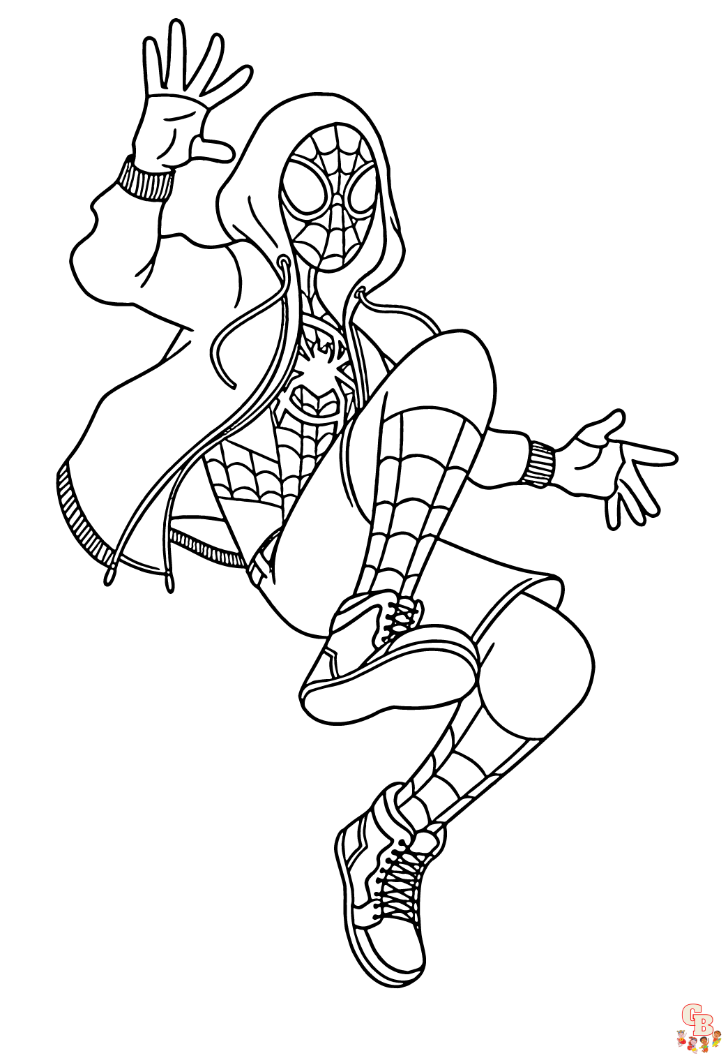 Miles Morales Coloring Pages 4