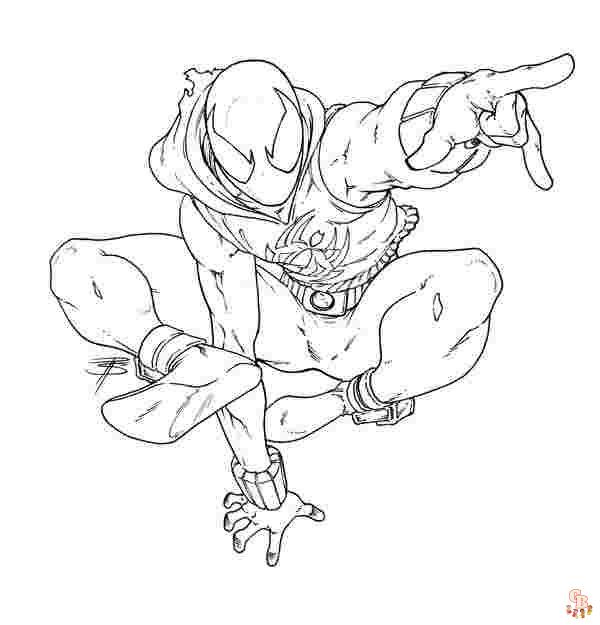 Miles Morales Coloring Pages 6