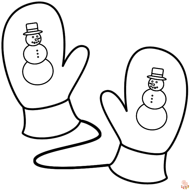 Mitten Coloring Pages 2