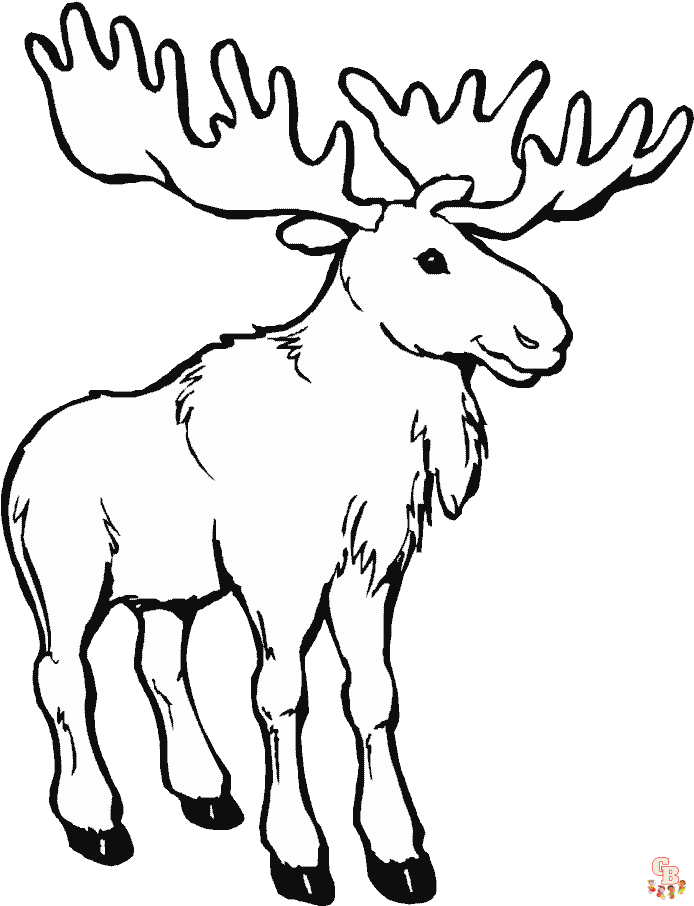 moose coloring page