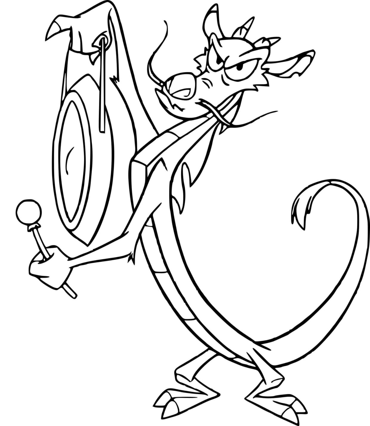 Mushu coloring pages printable