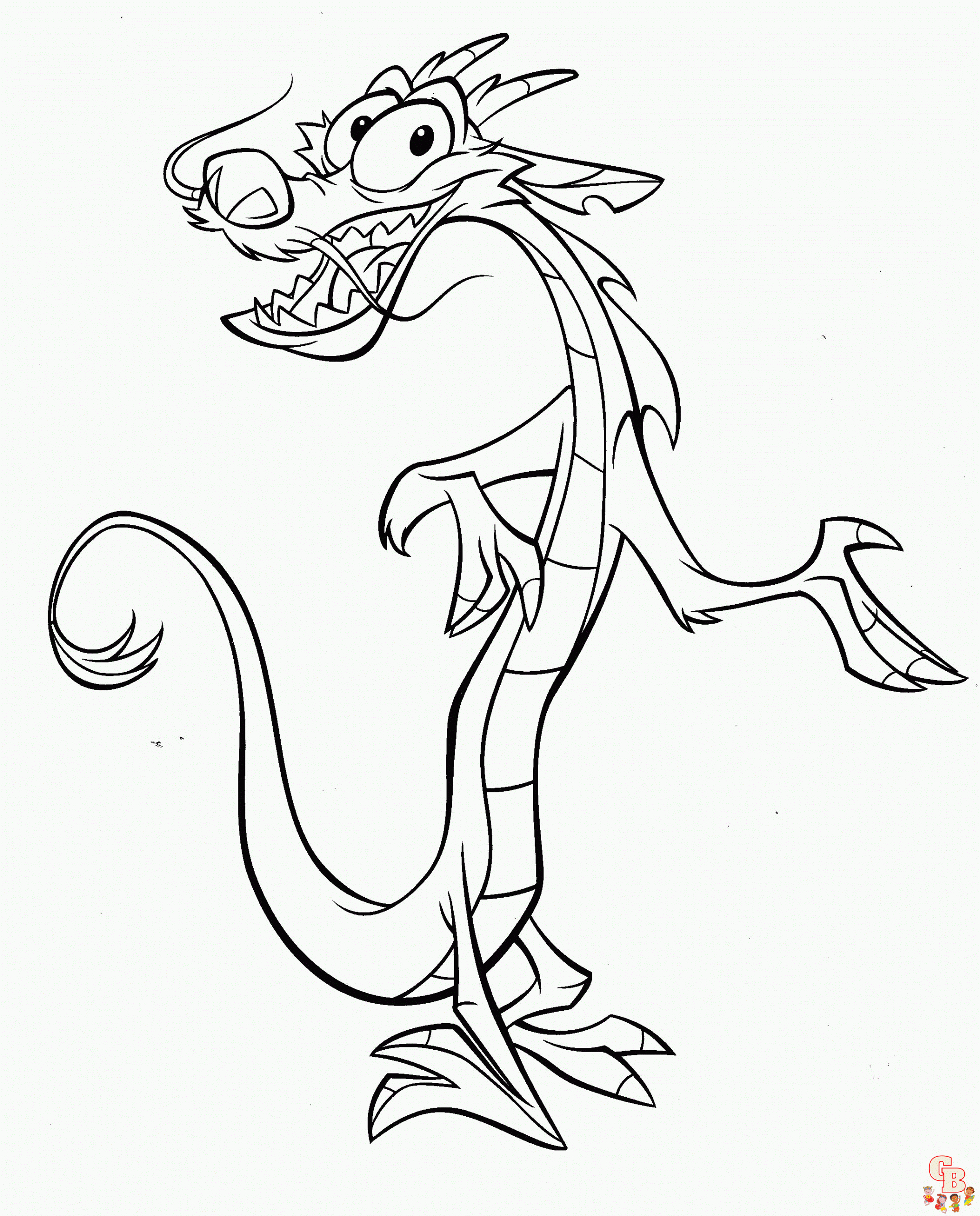Mushu coloring pages printable