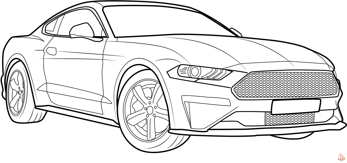 Mustang Coloring Pages 2