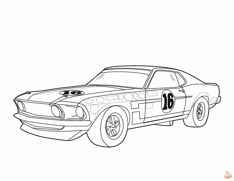 Mustang Coloring Pages 3