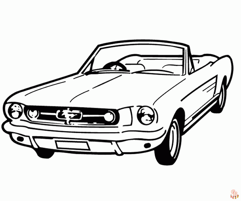 Mustang Coloring Pages 4