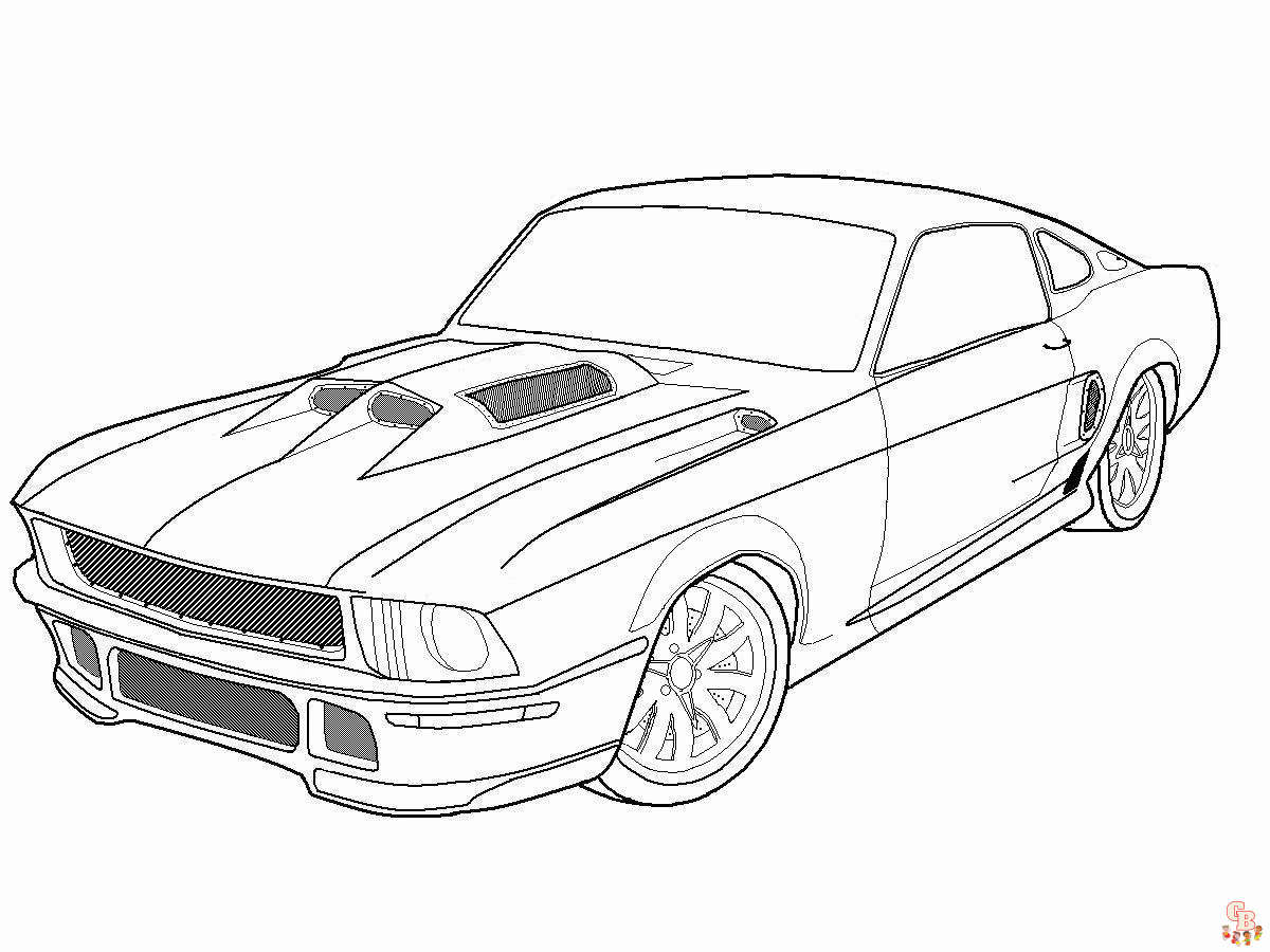 Mustang Coloring Pages 6