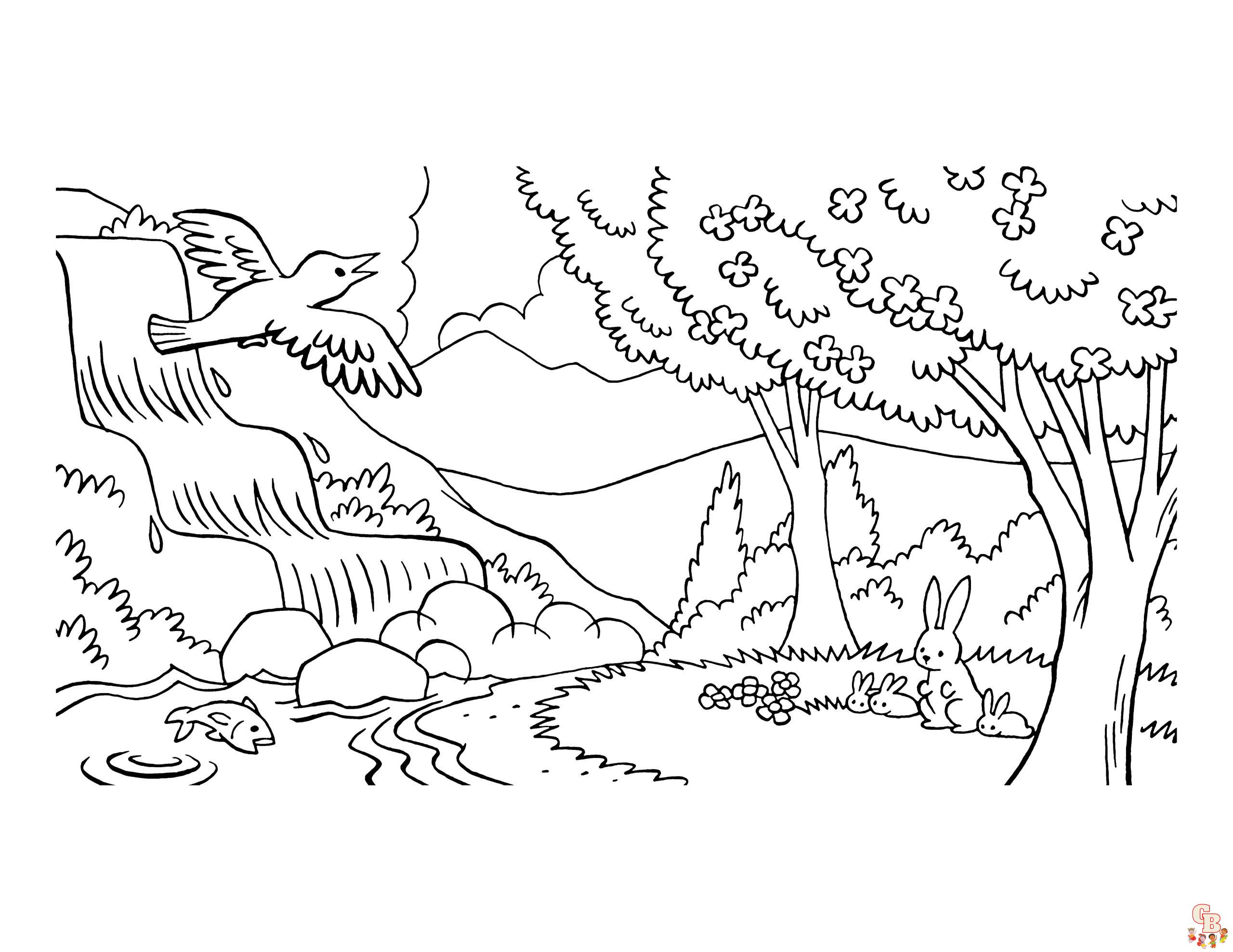 Nature Coloring Pages 1