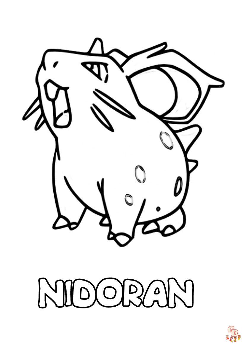 Nidoran♂ Coloring Pages