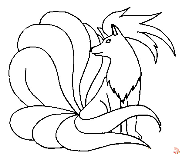 Ninetales Coloring Pages