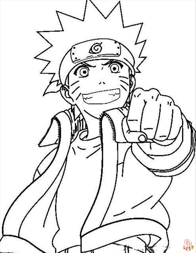 Desenhos de Naruto 5 para Colorir e Imprimir 