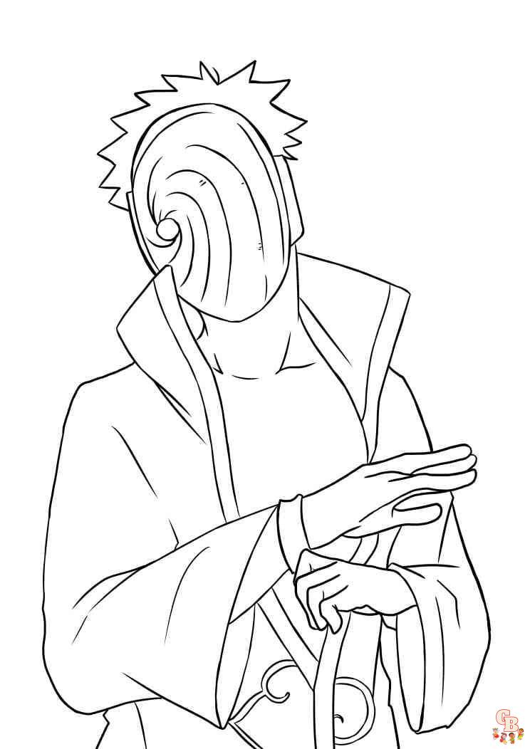Obito Coloring Pages Free 13