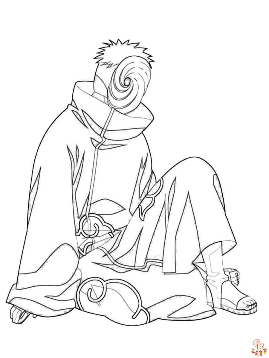 Obito Coloring Pages Free 8