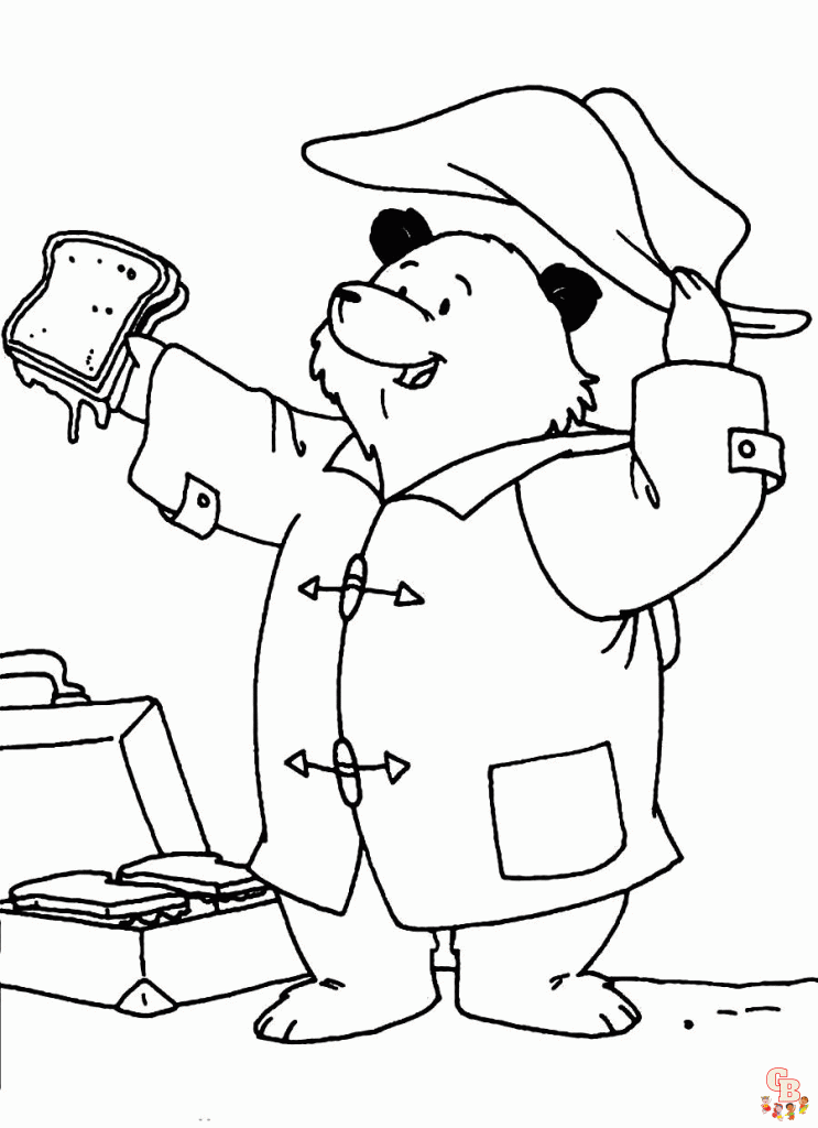 Paddington Bear Coloring Pages 1