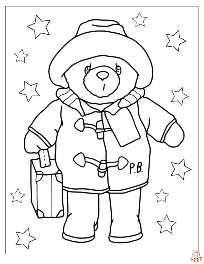 Paddington Bear Coloring Pages 3