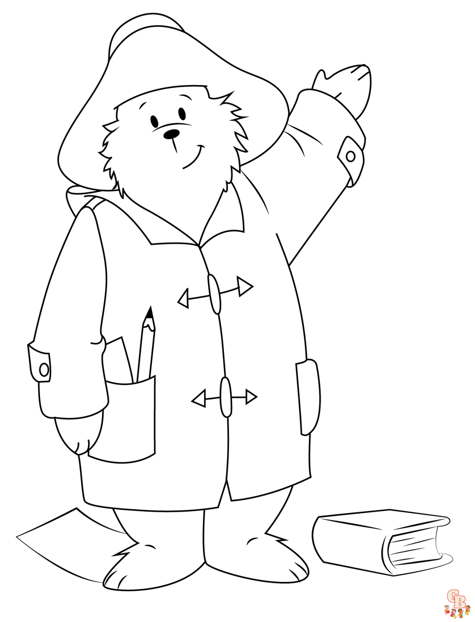 Paddington Bear Coloring Pages 4