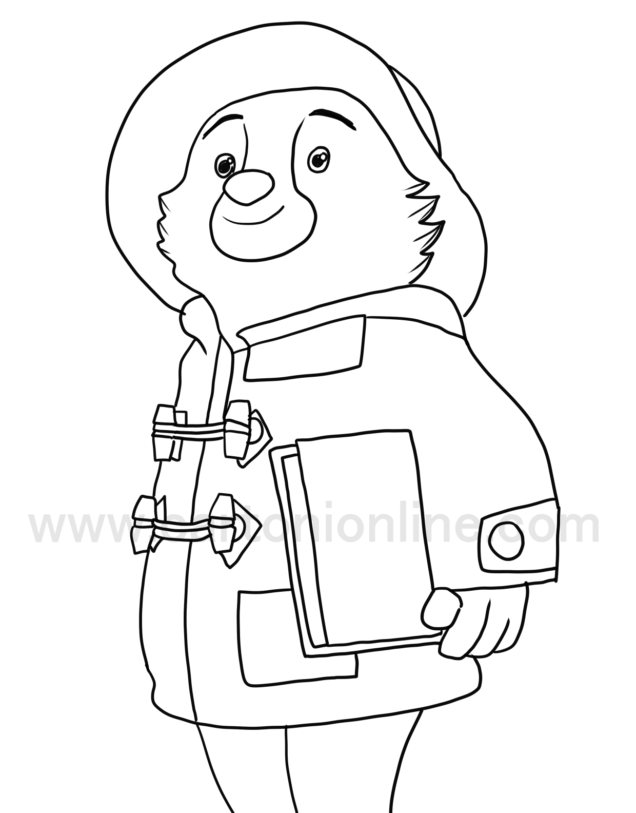 Enjoy Free Printable Paddington Bear Coloring Pages | GBcoloring