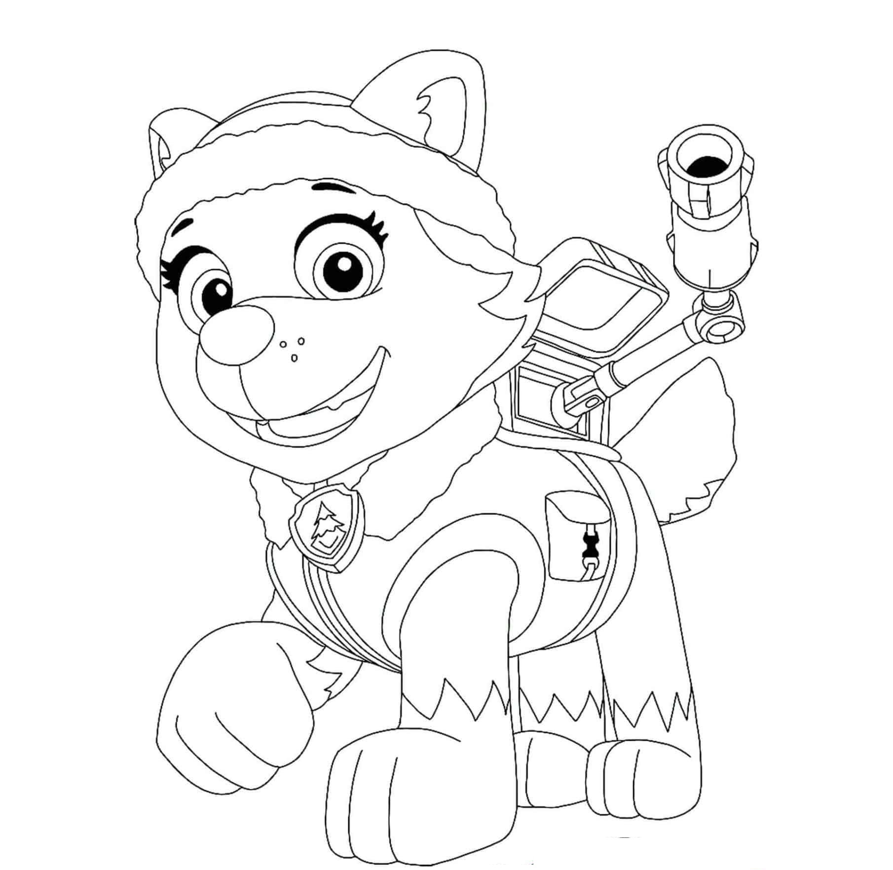 Everest Paw Patrol Para Colorear Everest From Paw Pat - vrogue.co