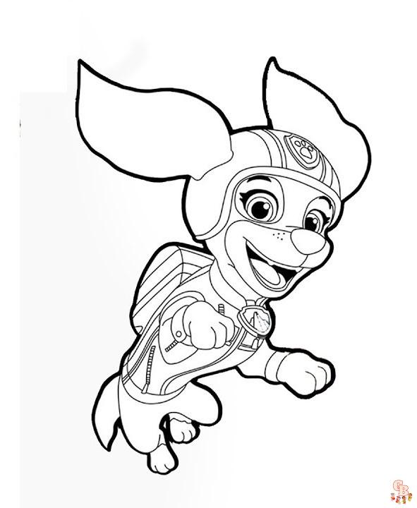 Paw Patrol Desenhos para colorir da liberdade