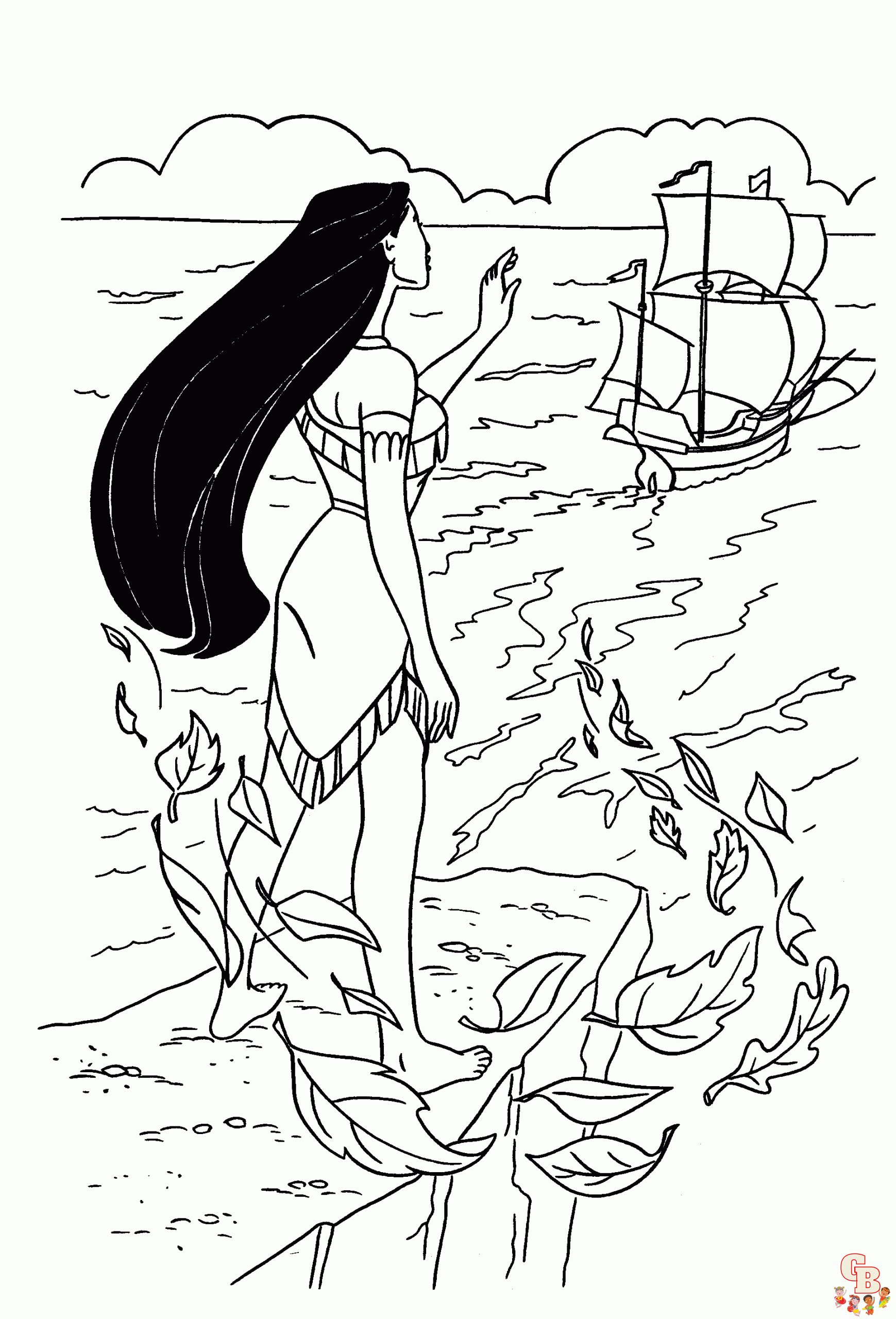 Pocahontas Coloring Pages 2