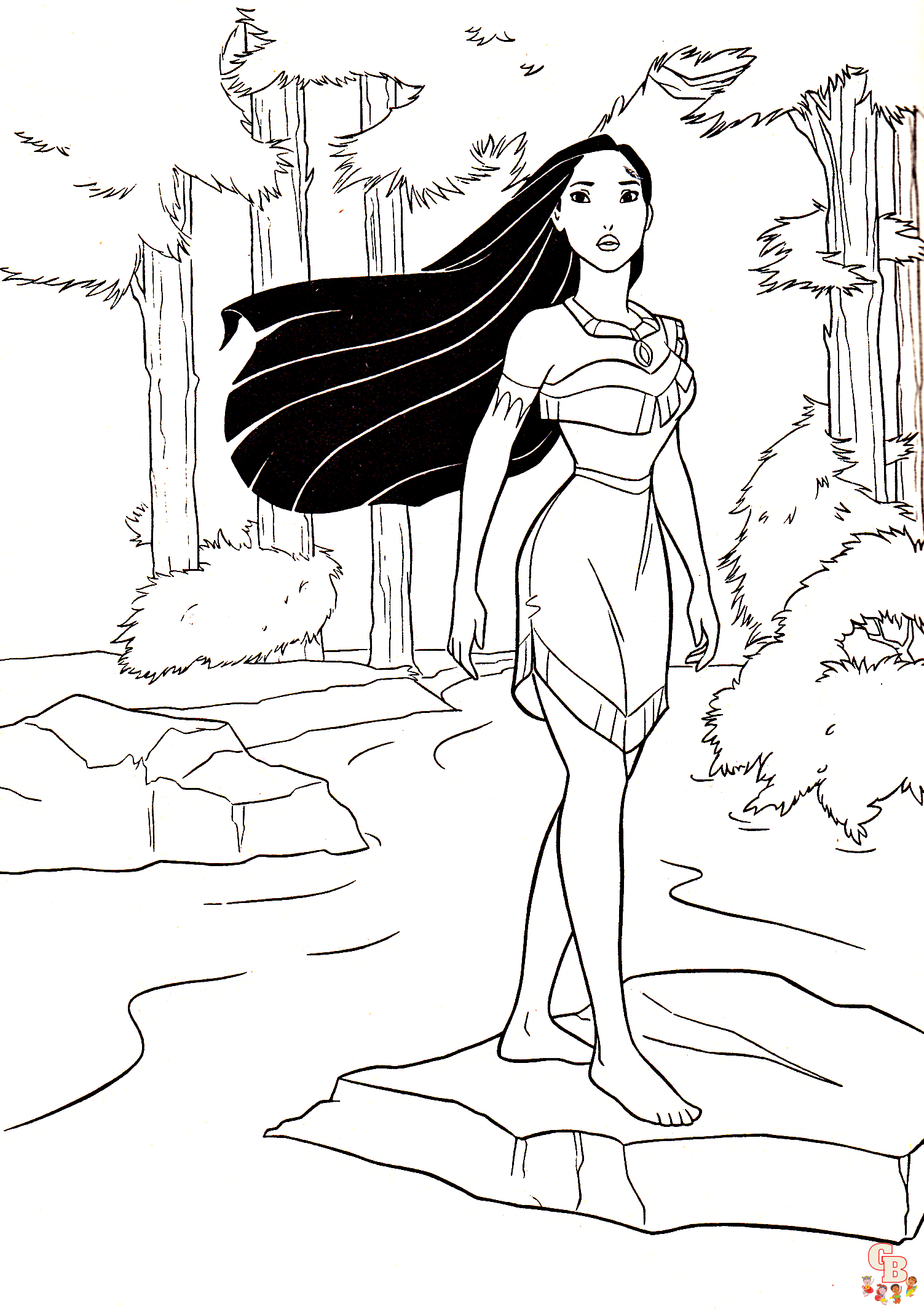 Pocahontas Coloring Pages 4