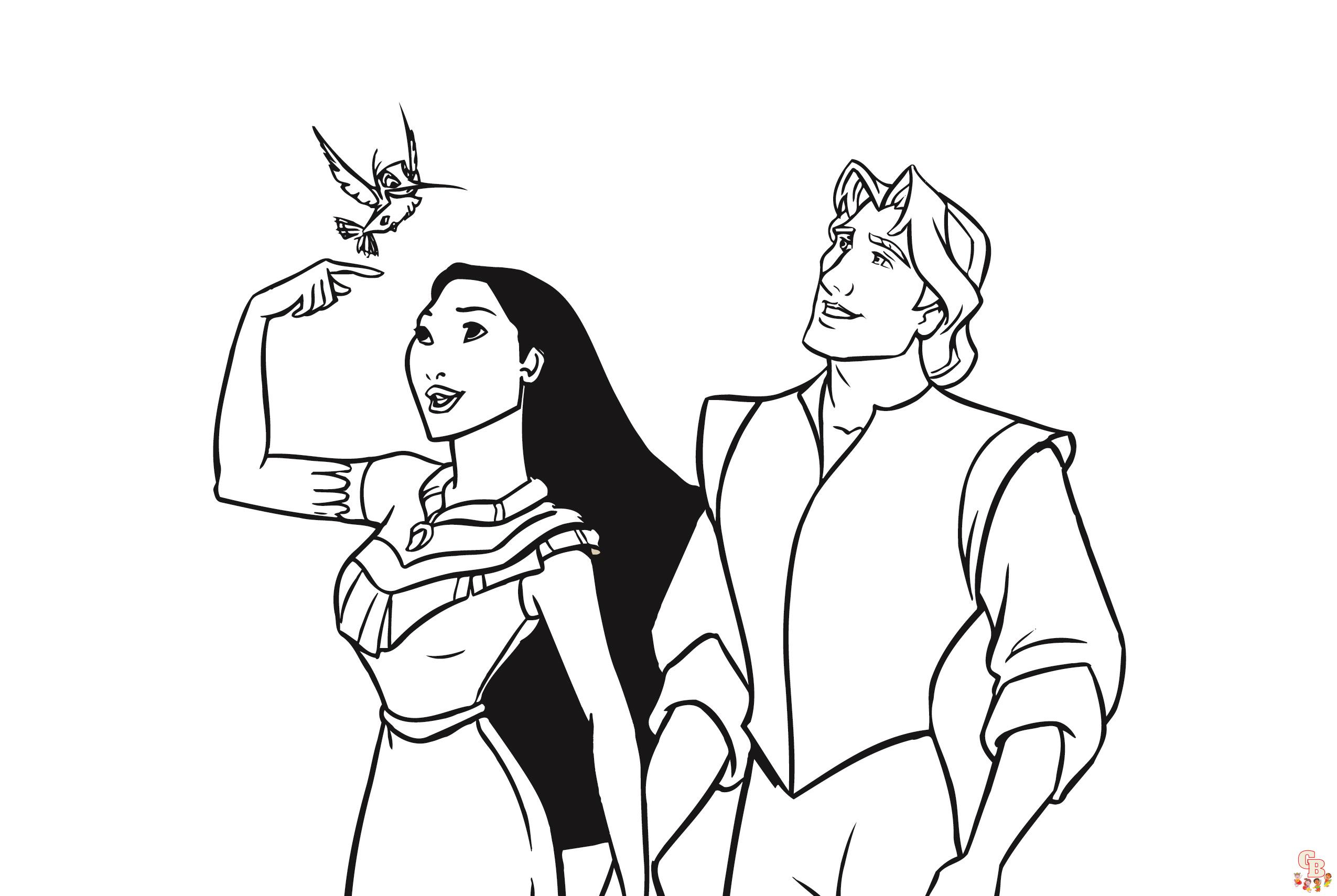 Pocahontas Coloring Pages 7