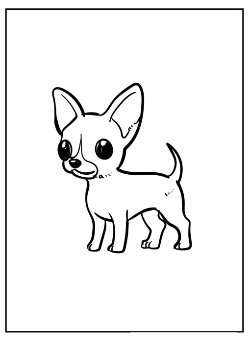 Fun and Easy Pomeranian and Chihuahua Coloring Pages for Kids