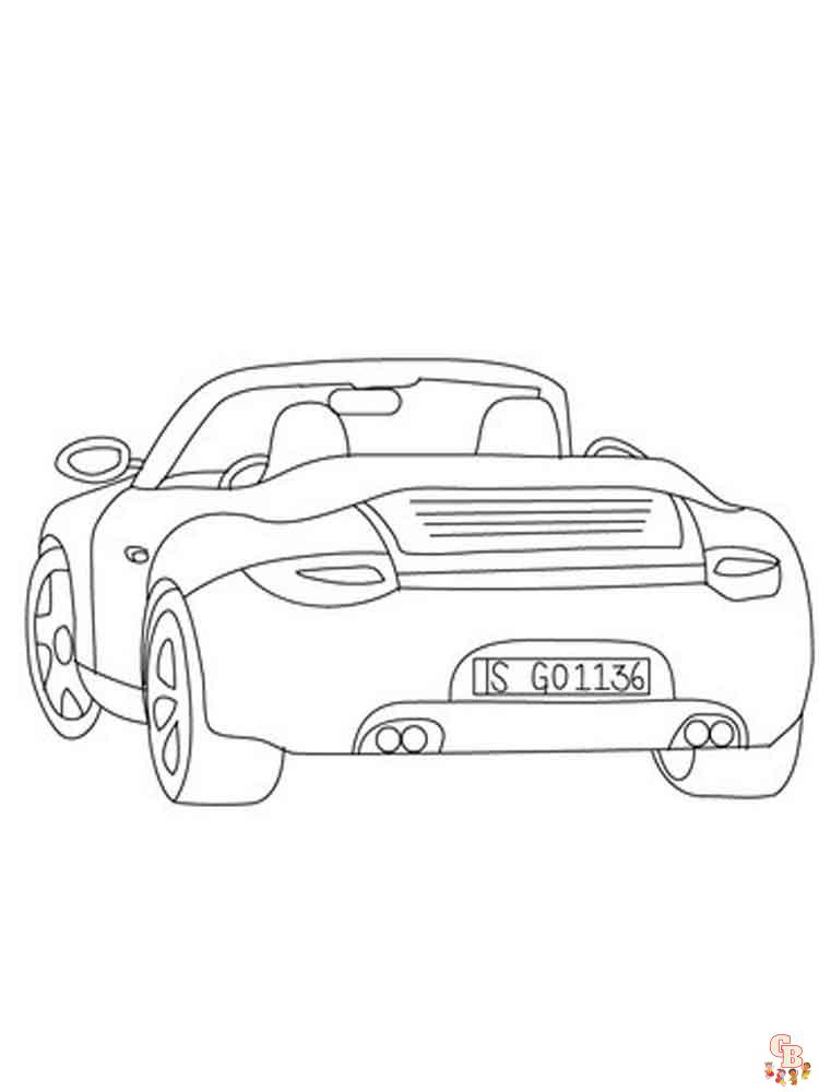 Porsche Coloring Pages 1