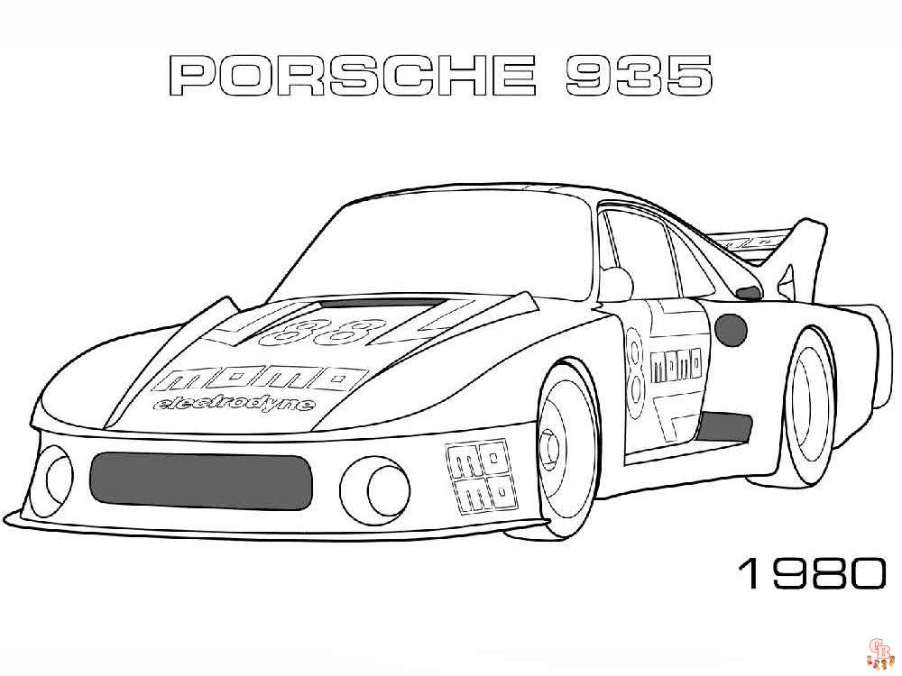 Porsche Coloring Pages 3